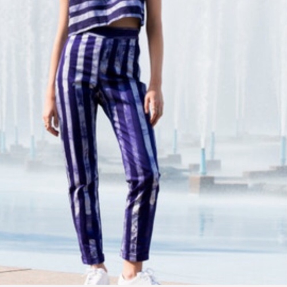 Osei Duro printed crop skinny high rise pants